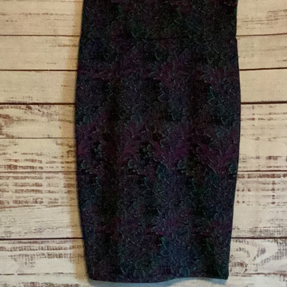 Multicolored pencil skirt knee-length for cocktail